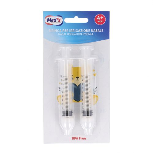 SIRINGA MEDS PER IRRIGAZIONE NASALE SENZA AGO 10 ML 2 PEZZI