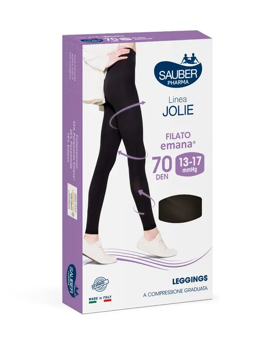 CALZA SAUBER JOLIE LEGGINGS EMANA 70 NERO S