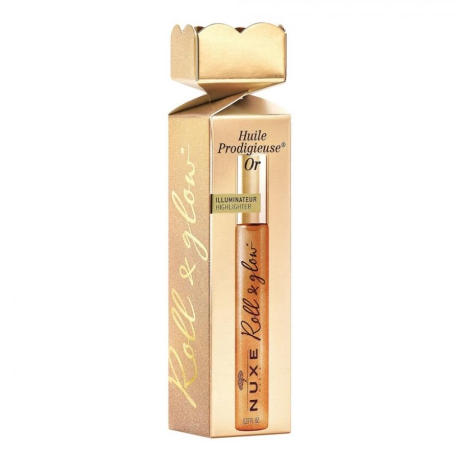 NUXE CRACKER HUILE PRODIGIEUSE OR ROLL&GLOW 8 ML