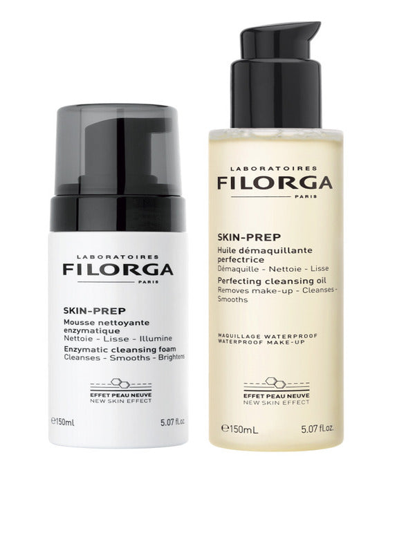 FILORGA DUO CLEANSING OIL + CLEANSING FOAM 2026 1 PERFECTING CLEANSING OIL 150 ML + 1 ENZYMATIC CLEANSING MOUSSE 150 ML