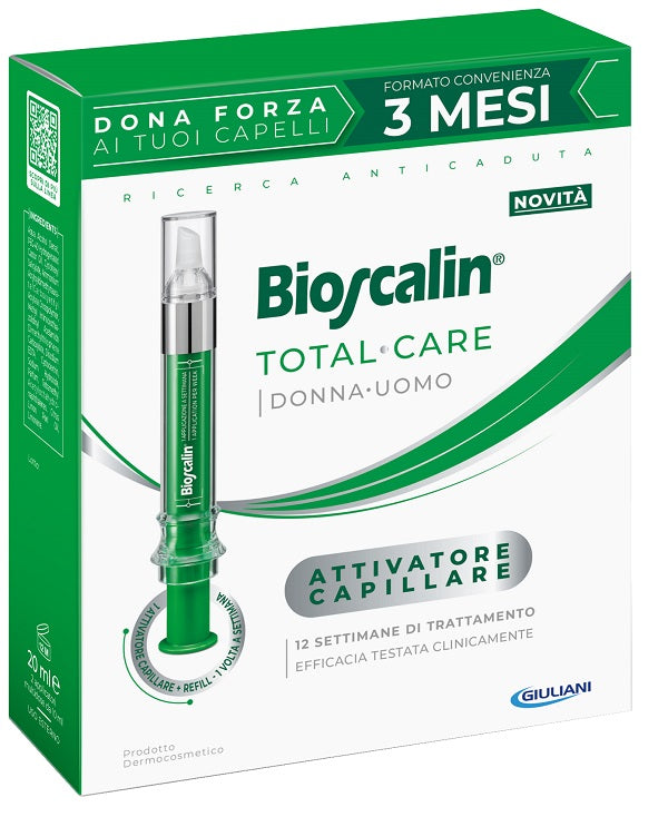 BIOSCALIN TOTAL CARE ATTIVATORE CAPILLARE 2 APPLICATORI MULTIDOSE X 10 ML