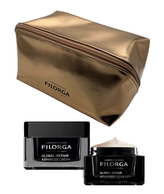FILORGA XMAS 2026 COFFRET GLOBAL ANTI AGING GLOBAL REPAIR ADVANCED CREAM + GLOBAL REPAIR ADVANCED EYES & LIPS + TROUSSE