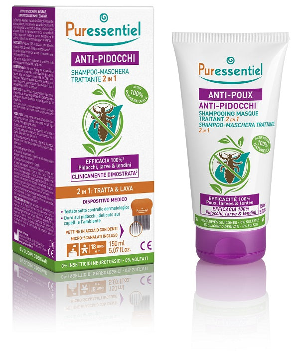 PURESSENTIEL SHAMPOO TRATTAMENTO PIDOCCHI 150 ML