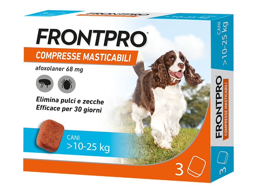 FRONTPRO*3CPR 10-25KG 68MG