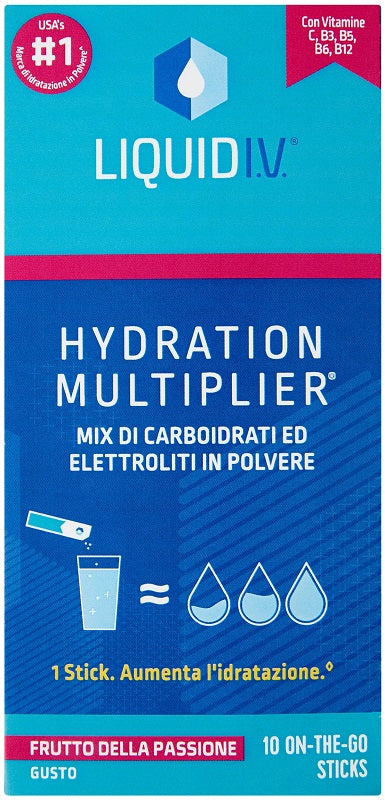 LIQUID IV HYDRATION MULTIPLIER FRUTTO DELLA PASSIONE 10 STICK