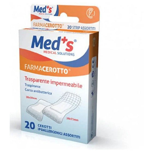 CEROTTO MEDS STRIP POLIETILENE IPOALLERGENICO ASSORTITI 20 PEZZI