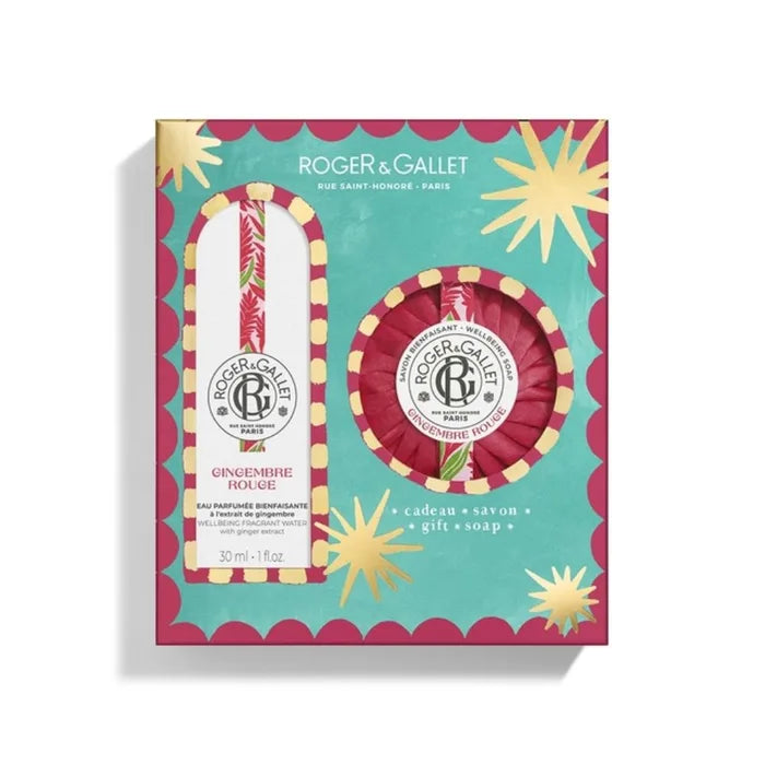 ROGER&GALLET SET NATALE GINGEMBRE ROUGE EAU DE PARFUM 30 ML + SAPONETTA 100 G 25