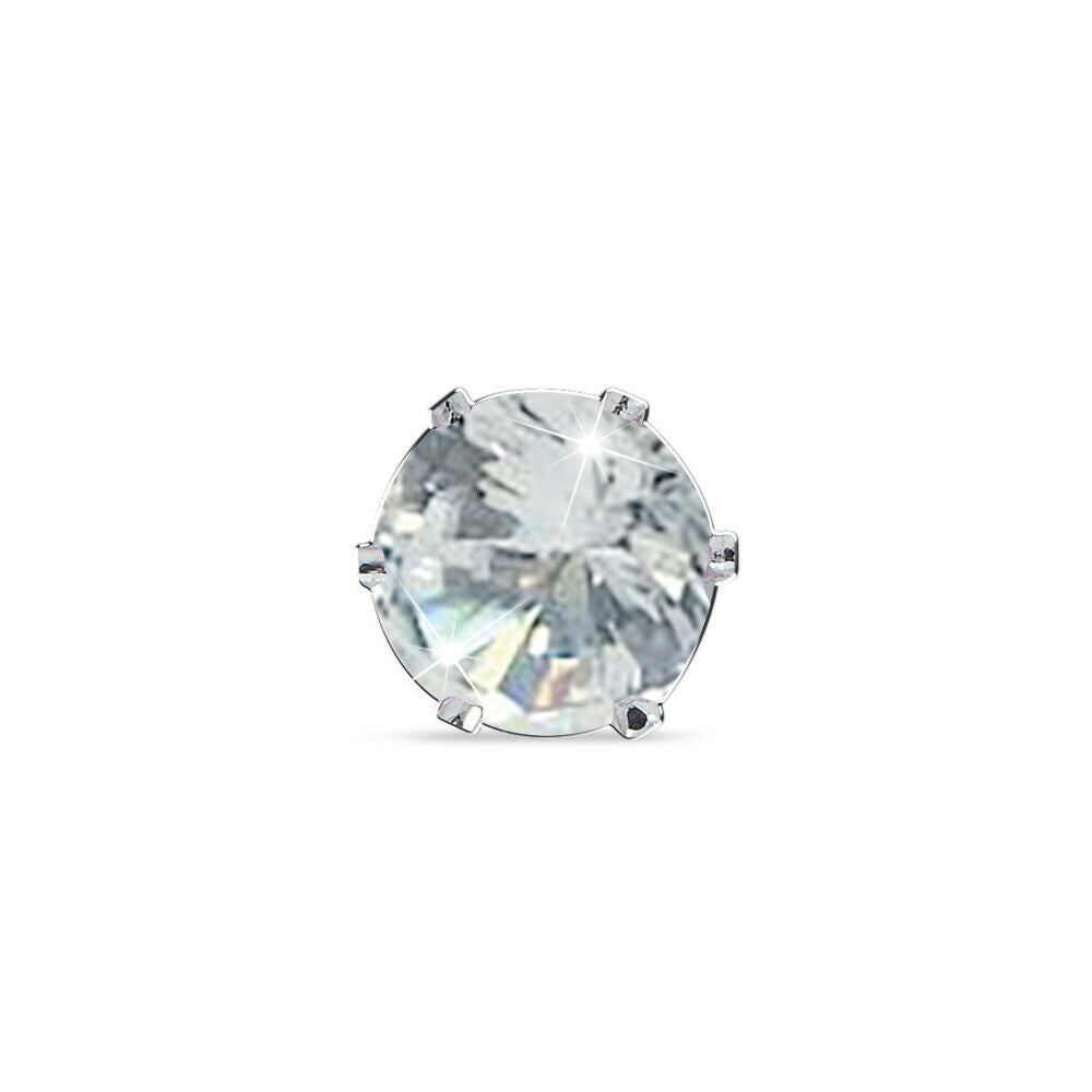 ORECCHINO ZIRCONE MINI BIANCO