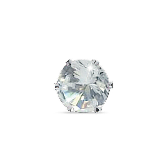 ORECCHINO ZIRCONE MINI BIANCO