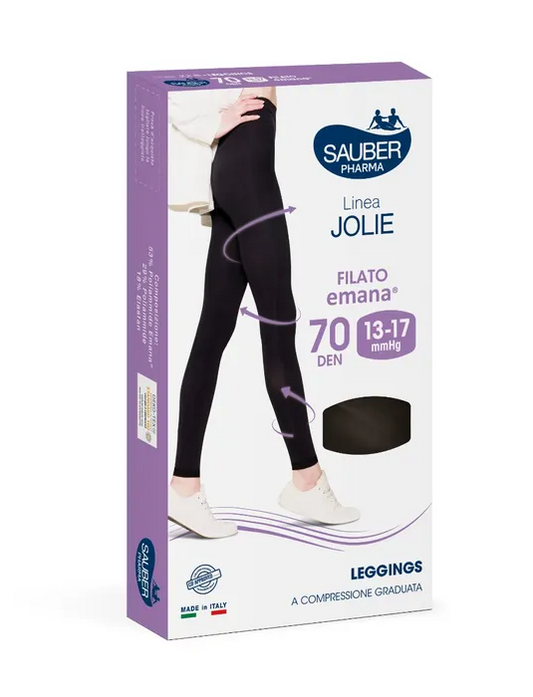 CALZA SAUBER JOLIE LEGGINGS EMANA 70 NERO S