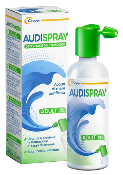 SOLUZIONE DI ACQUA DI MARE IPERTONICA AUDISPRAY ADULT IGIENE ORECCHIO SPRAY SENZA GAS 50 ML