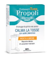 GOLASEPT TUSS COMPRESSE ADULTI TOSSE 24 COMPRESSE DA 1,6 G MENTA E LIMONE SENZA GLUTINE SENZA LATTOSIO