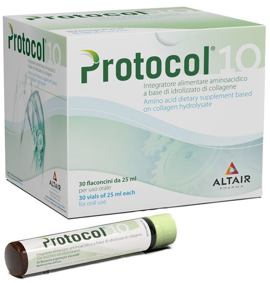 PROTOCOL 10 G 30 FLACONCINI DA 25 ML CON ZUCCHERO ED EDULCORANTI