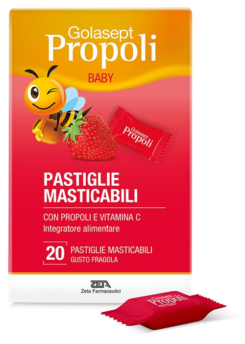 GOLASEPT PROPOLI BABY FRAGOLA 20 PASTIGLIE MASTICABILI