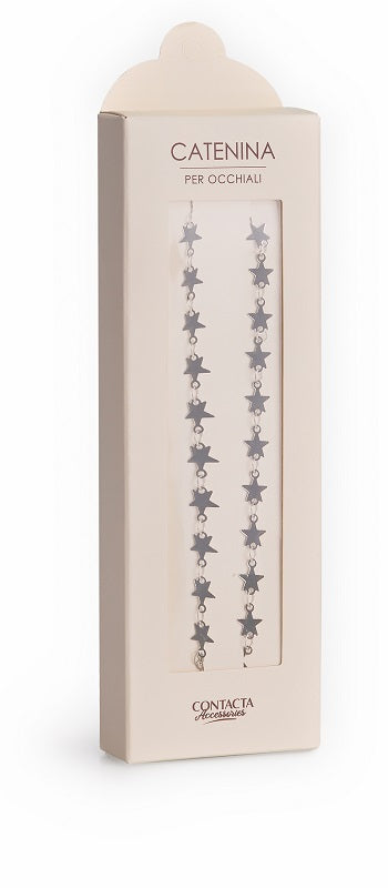 CONTACTA CATENINA OCCHIALI STELLE/ARGENTO 1 PEZZO
