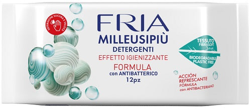 FRIA MILLEUSIPIU' DETERGENTI EFFETTO IGIENIZZANTE CON ANTIBATTERICO 12 PEZZI