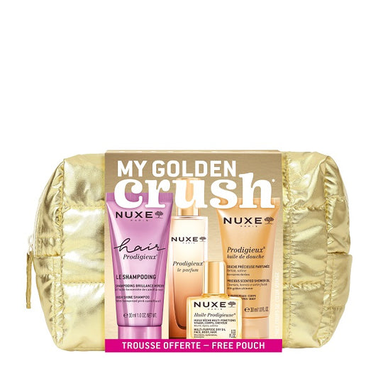 NUXE TROUSSE PRODIGIEUX 2026 1 WASH HAIR PRODIGIEUSE 30 ML + 1 HUILE PRODIGIEUSE 10 ML + 1 PRODIGEUX LE PARFUM 15 ML + 1 SHOWER GEL PROGIGEUX 30 ML