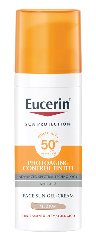 EUCERIN SUN PHOTOAGING CONTROL TINTED GEL CREME SPF50+ MEDIUM 50 ML