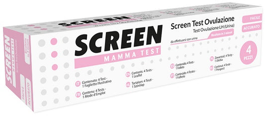 SCREEN TEST RAPIDO OVULAZIONE SCREEN 4 PEZZI