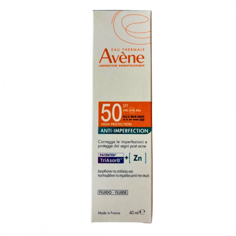 EAU THERMALE AVENE SOLARE FLUIDO ANTI-IMPERFEZIONI SPF50 40 ML